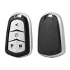 Leather texture TPU soft car key case cover for Cadillac XT5 XT4 XT6 CT5 CT6, featuring keyring and keychain from Gm Service Guy.