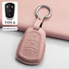 High-quality black PU leather car key fob cover for Cadillac ATS, CTS, CT4, CT5, CT6, XTS, XT5 by GM Service Guy.