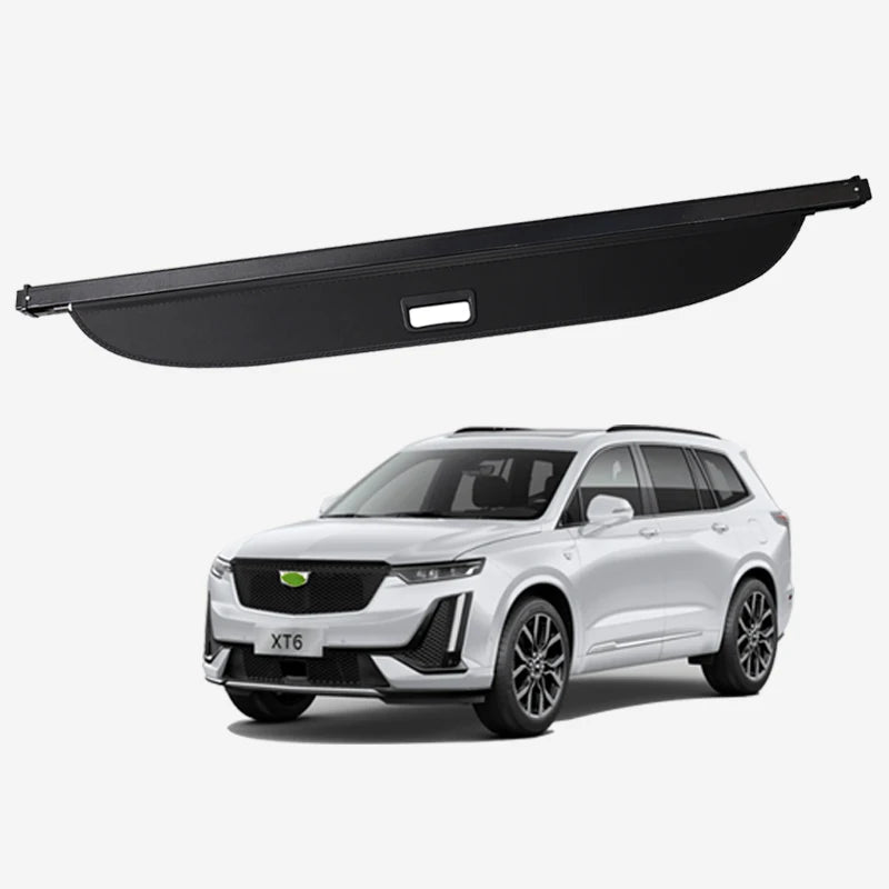 Gm Service Guy retractable trunk cargo cover for Cadillac XT6 2020-2023, interior auto tail box accessory in black