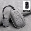 Cross Border Compatible Highquality Leather Key Cover with Keychain for Buick Envision LaCrosse Regal Wholesale From Factory Gm Service Guy