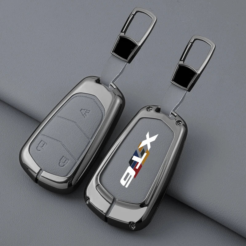 Hot Sale for Cadillac XT6 Car Key Cover 2020 to 2023 Zinc Alloy Leather Protector Shell Automobile Key Fob case Gm Service Guy