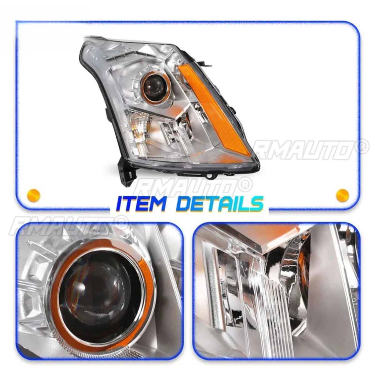 For Cadillac SRX 2010-2015 Lamp Daytime Running Light Waterproof Lamp Car Headlight Assembly Modification Part 22853872 2285 Gm Service Guy