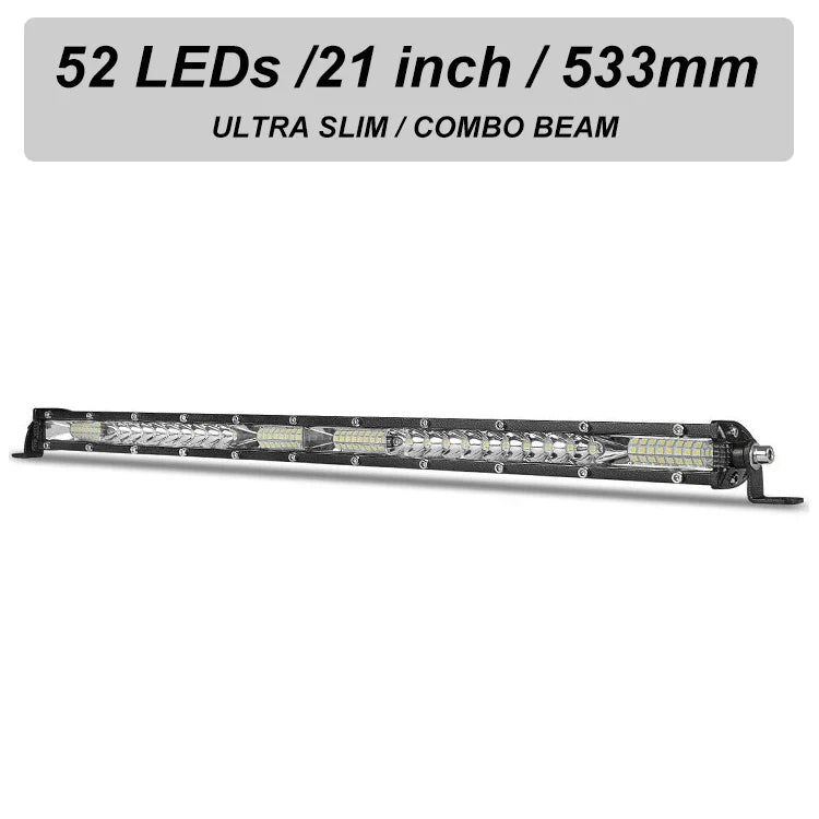Slim Spot Flood LED Bar Off Road 12V 24V LED Light Bar/Work Light For Car 4x4 Truck ATV SUV Boat lada Barra LED Lightbar Econic Blanks