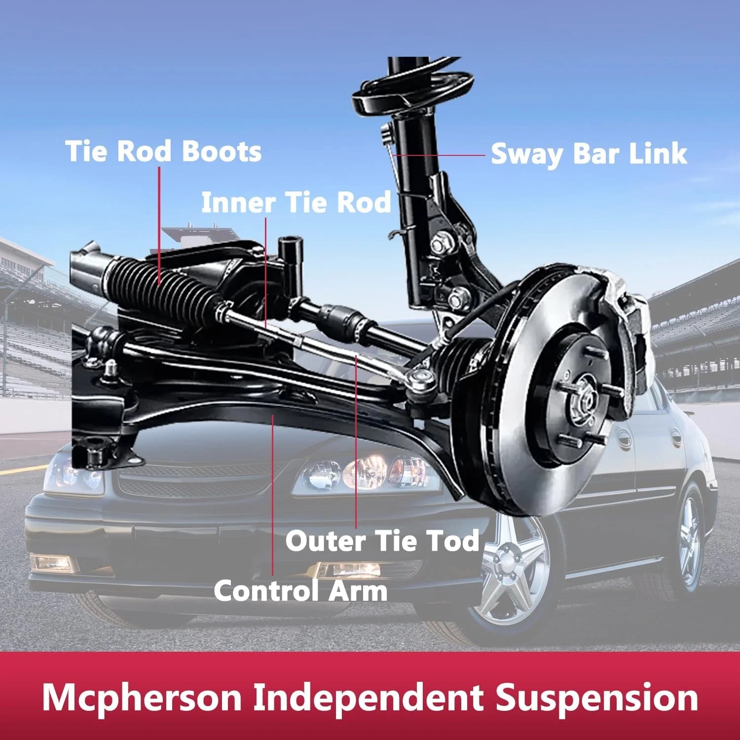 Frenzybro 4 Pcs Rear Control Arm for Chevrolet Impala 2013-2019 Malibu 2013-2016 Buick Regal 2013-2017 FWD Gm Service Guy