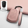 High-quality GM Service Guy PU leather car key fob cover for Cadillac ATS, CTS, CT4, CT5, CT6, XTS, XT5 models.
