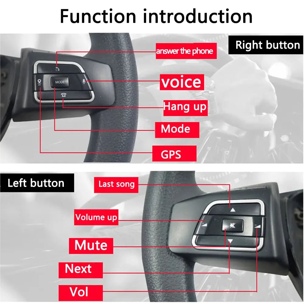 Car Steering Wheel Remote Wireless Control Button For Volkswagen Jetta 2013-2015 Polo 2011-2011 Multi-function Controller Switch Gm Service Guy