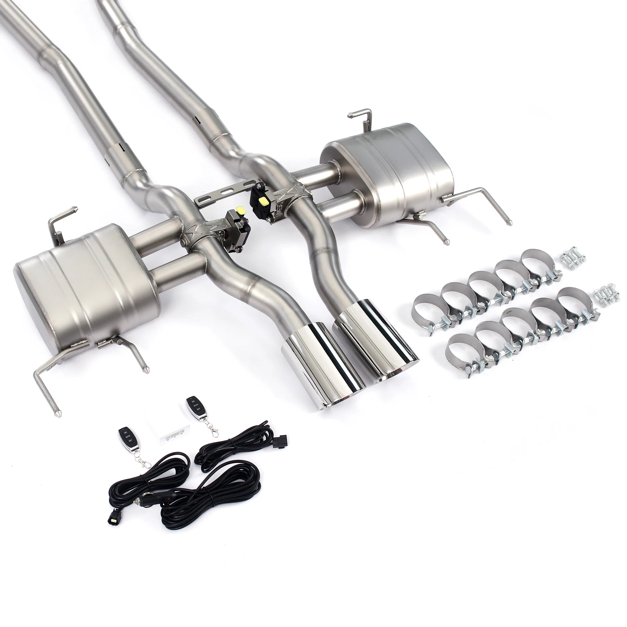 Custom Gm Service Guy performance cat-back exhaust system with electronic valve for 2011-2014 Cadillac CTS Coupe 3.6L V6 Sigma II chassis