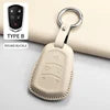 High-quality GM Service Guy PU leather car key fob cover for Cadillac ATS, CTS, CT4, CT5, CT6, XTS, XT5 in cross-border markets