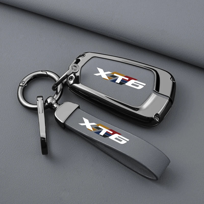 Hot Sale for Cadillac XT6 Car Key Cover 2020 to 2023 Zinc Alloy Leather Protector Shell Automobile Key Fob case Gm Service Guy