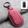 Cross Border Compatible Highquality Leather Key Cover with Keychain for Buick Envision LaCrosse Regal Wholesale From Factory Gm Service Guy