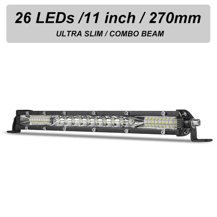 Slim Spot Flood LED Bar Off Road 12V 24V LED Light Bar/Work Light For Car 4x4 Truck ATV SUV Boat lada Barra LED Lightbar Econic Blanks