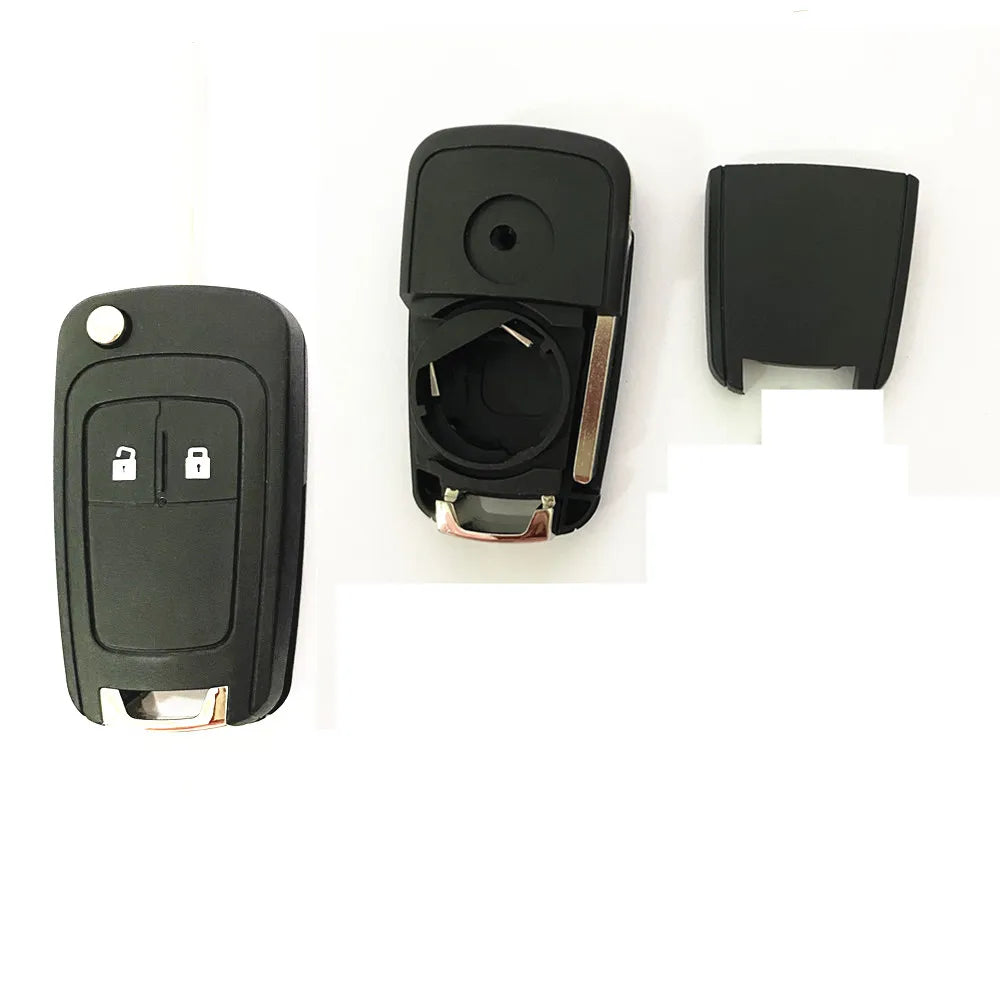GM Service Guy 2-button flip remote car key shell cover for Opel Vauxhall Astra Zafira Chevrolet Cruze Buick Insignia