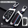 Zinc Alloy Silica Gel Car Key Case Cover Shell for Corvette C8 Coupe Chevrolet C7 ZR1 Z06 Key Rings Keychain Bag Accessories Gm Service Guy