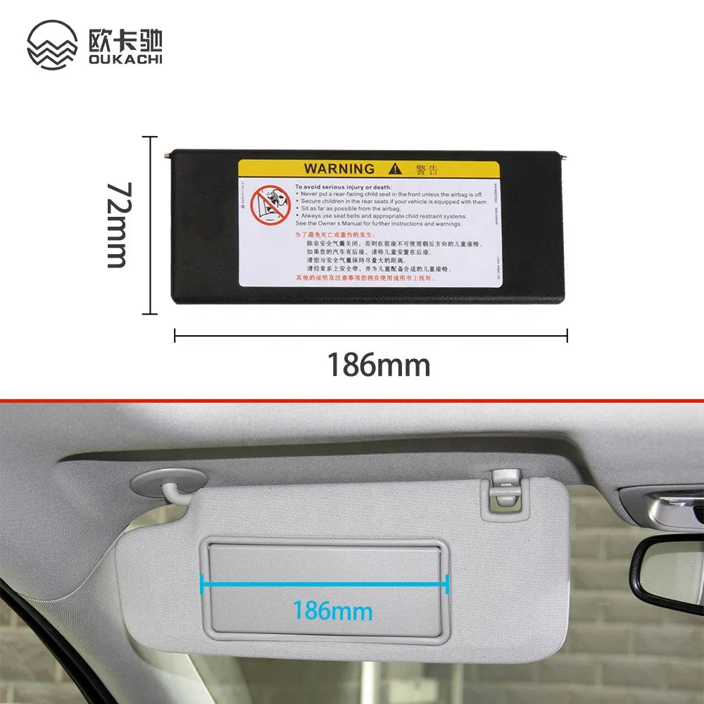 For Buick Chevrolet Car Interior Makeup Mirror Cover Auto Sun-Shading Visor Mirrors Cover for Regal Ankoway  Lacrosse Excelle Gm Service Guy