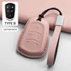 Gm Service Guy high-quality PU leather car key fob cover for Cadillac ATS CTS CT4 CT5 CT6 XTS XT5, factory wholesale accessory.