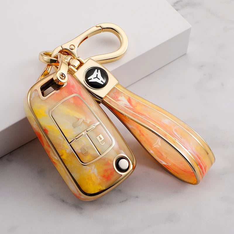 Premium Soft TPU Car Key Case Cover Shell for Chevrolet Malibu Buick Excelle XT GT Lacrosse Encore Key Ring Keychain Bag Factory Gm Service Guy