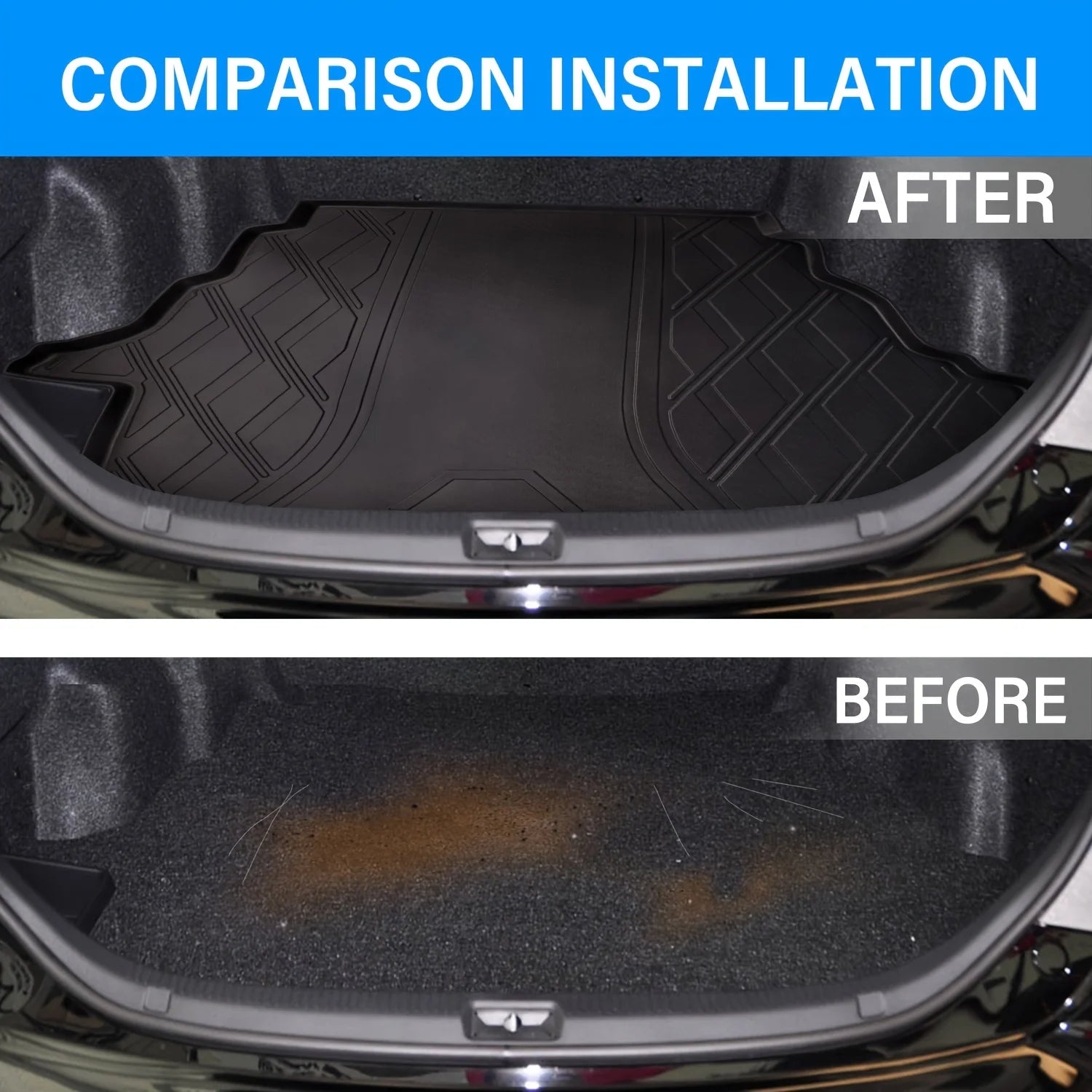 Coolcars Full Set Trunk Mat for Buick Envision S 2024 TPE Thick Heavy Duty Waterproof Anti-slip Made in China Gm Service Guy