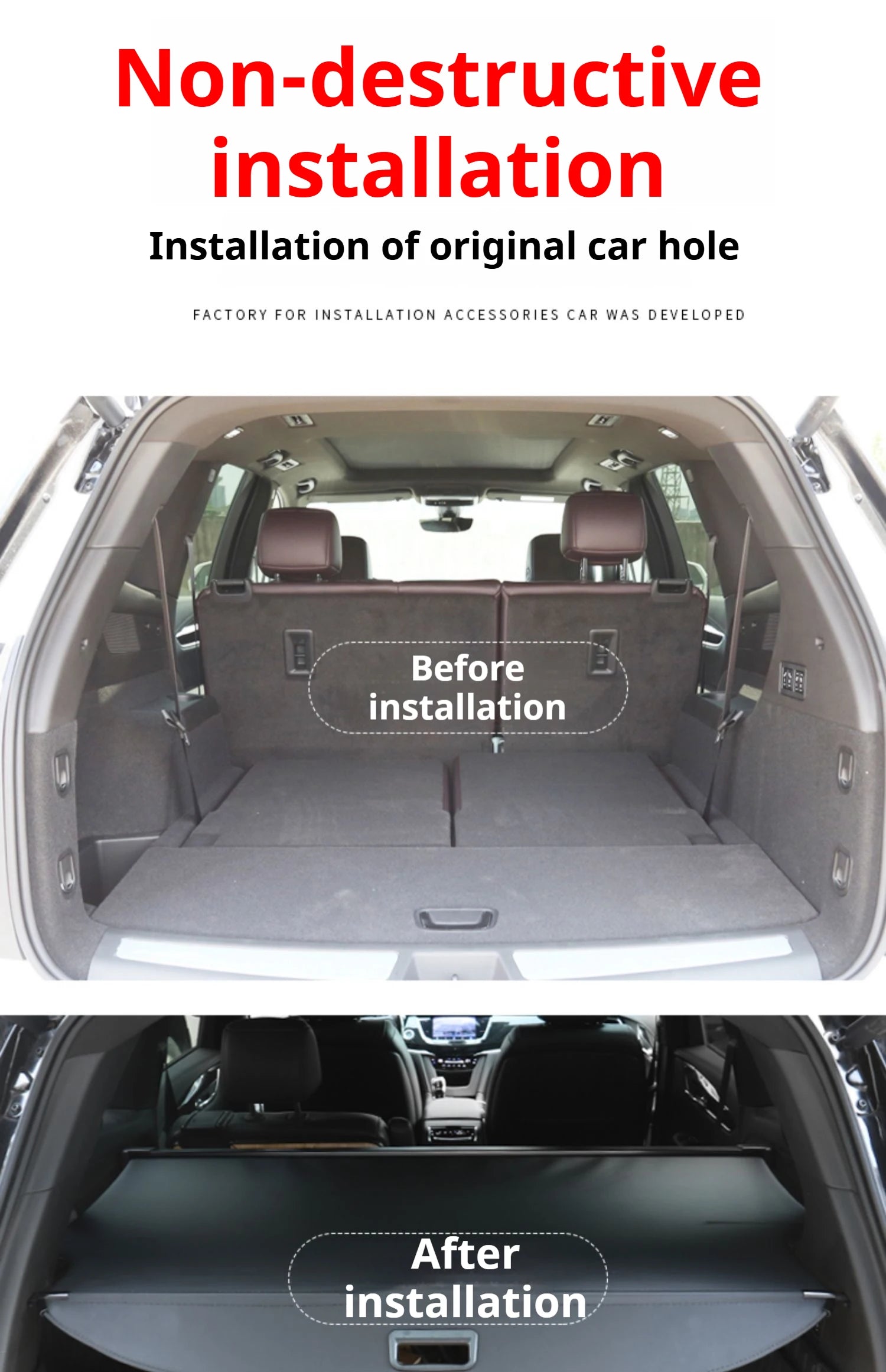 Retractable Trunk Cargo Cover for Cadillac XT6 2020 2021 2022 2023 Auto Tail Box Custom Special Interior Accessories Gm Service Guy