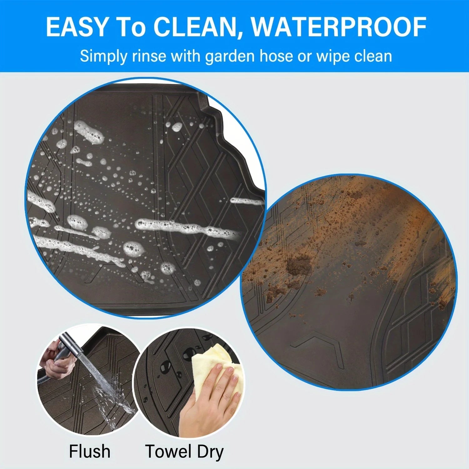 Coolcars Full Set Trunk Mat for Buick Envision S 2024 TPE Thick Heavy Duty Waterproof Anti-slip Made in China Gm Service Guy