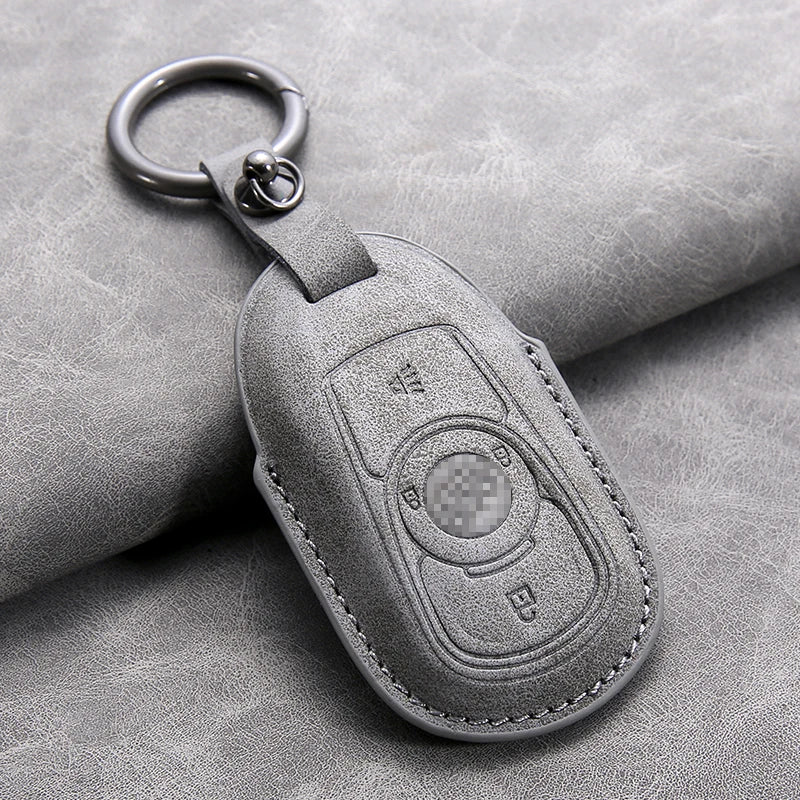 Cross Border Compatible Highquality Leather Key Cover with Keychain for Buick Envision LaCrosse Regal Wholesale From Factory Gm Service Guy