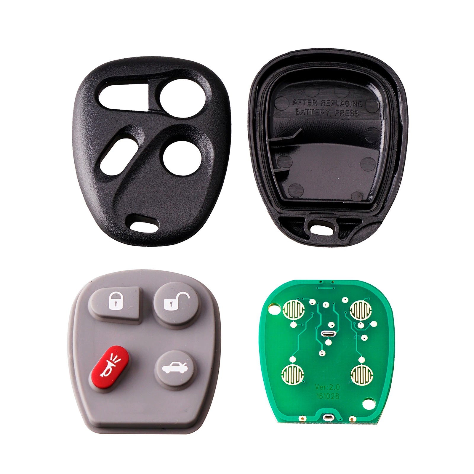 GM Service Guy wholesale OEM 4-button car key fob remote for Buick LeSabre 2001-2007, keyless entry, 315MHz.