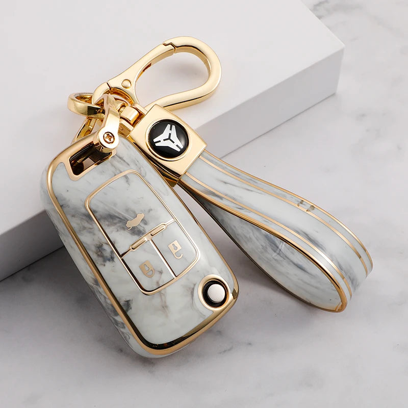 Premium Soft TPU Car Key Case Cover Shell for Chevrolet Malibu Buick Excelle XT GT Lacrosse Encore Key Ring Keychain Bag Factory Gm Service Guy