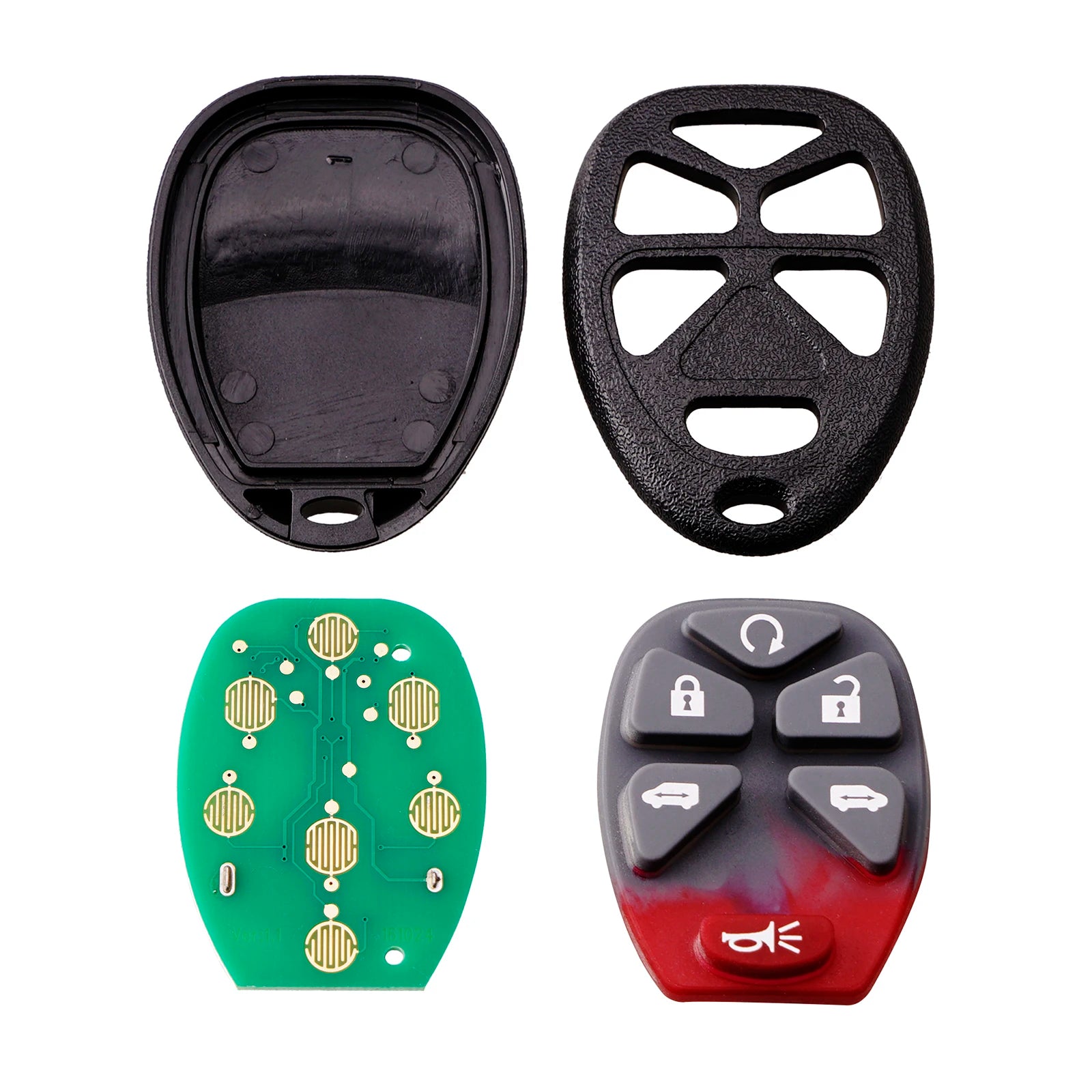 GM Service Guy 2005-2011 Buick Terraza key fob remote with six buttons, keyless entry, 315MHz, OEM replacement.