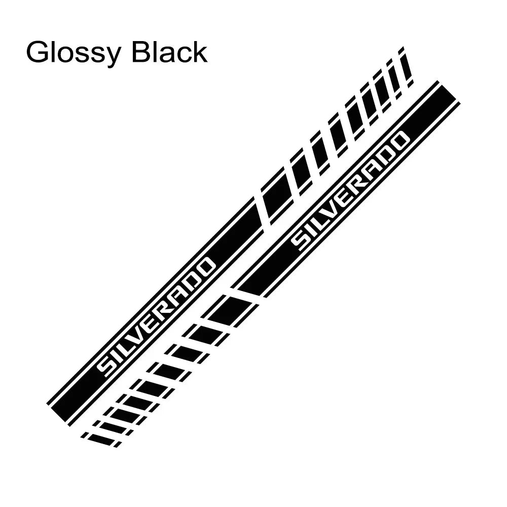 Chevrolet Silverado 1500 door side stripe decal by Quality Prints USA, vinyl truck sticker for LT, LTZ, WT, Trail Boss, RST models