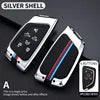 Zinc Alloy Silica Gel Car Key Case Cover Shell for Corvette C8 Coupe Chevrolet C7 ZR1 Z06 Key Rings Keychain Bag Accessories Gm Service Guy