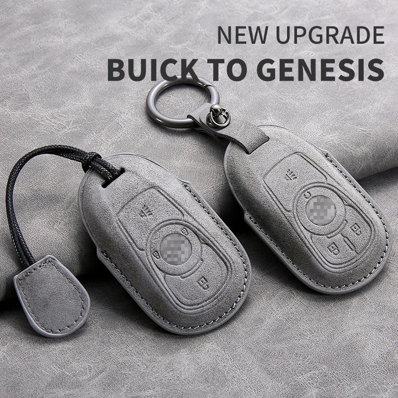 Cross Border Compatible Highquality Leather Key Cover with Keychain for Buick Envision LaCrosse Regal Wholesale From Factory Gm Service Guy
