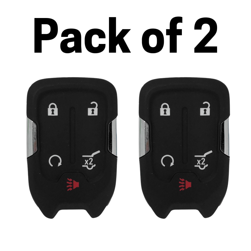 Best Key Supply Chevrolet GMC 5 Button Smart Key 2015-2020 For 13584502 (2 Pack)