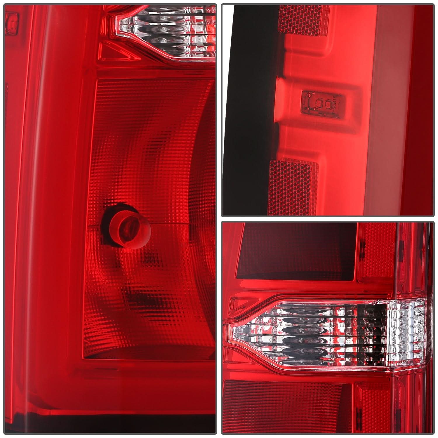 2015-2020 Chevrolet Suburban OE style left tail light by K2 Industries, showing the clear lens and red and white sections.