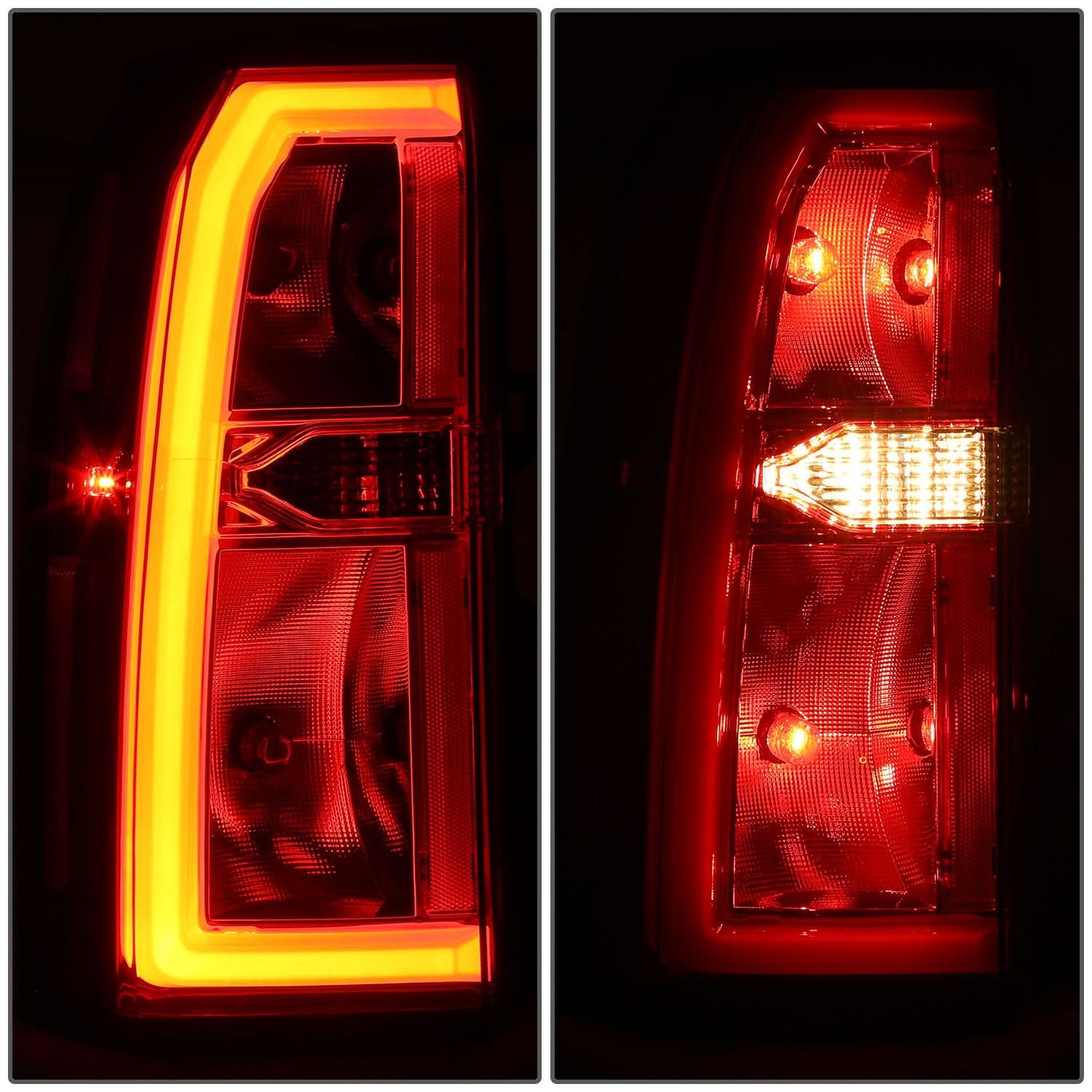 2015-2020 Chevrolet Suburban OE style left tail light by K2 Industries, showing clear lens and red brake light section.