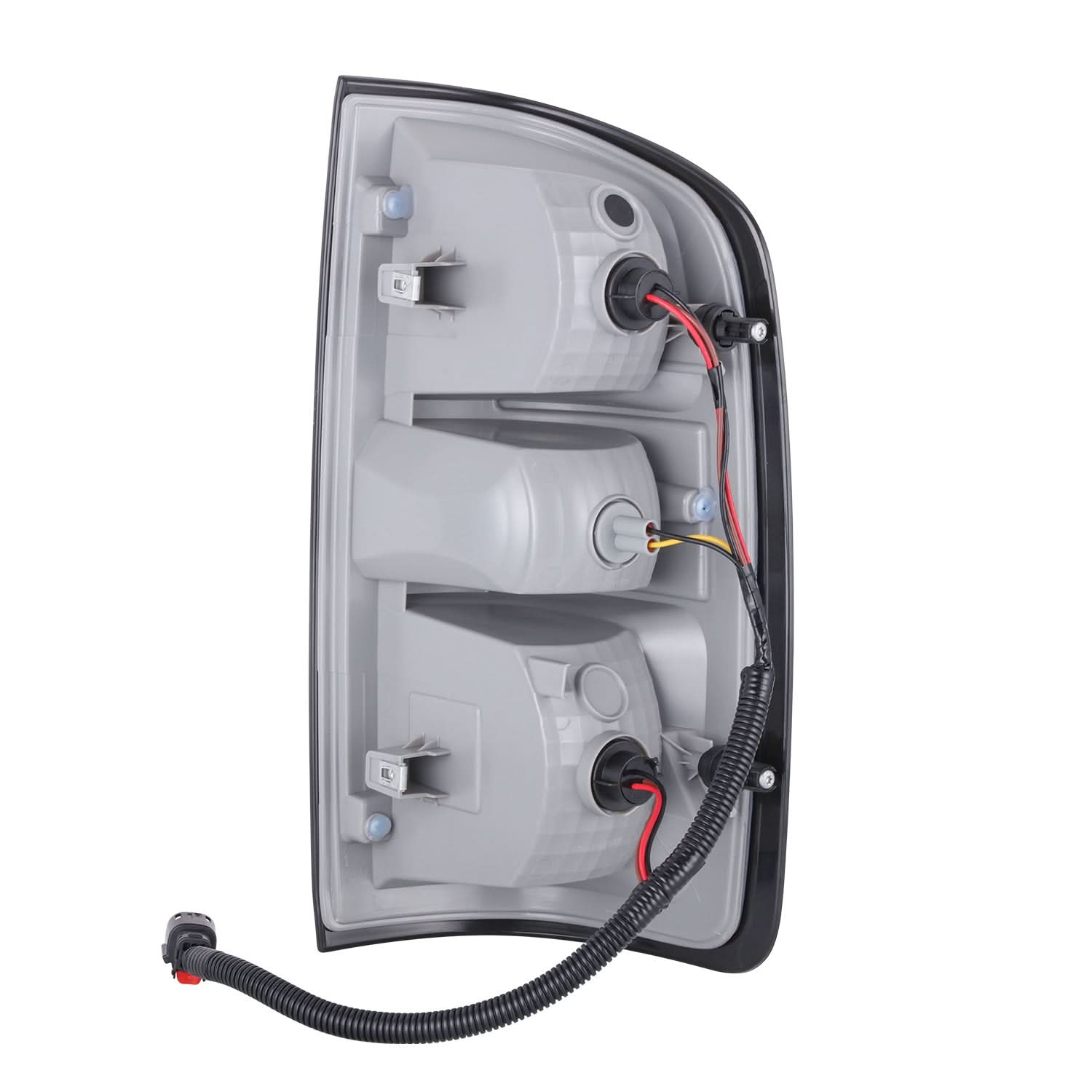 Left side Chevrolet Colorado 2015-2022 OEM style tail light by K2 Industries, showing clear lens and red and white sections.
