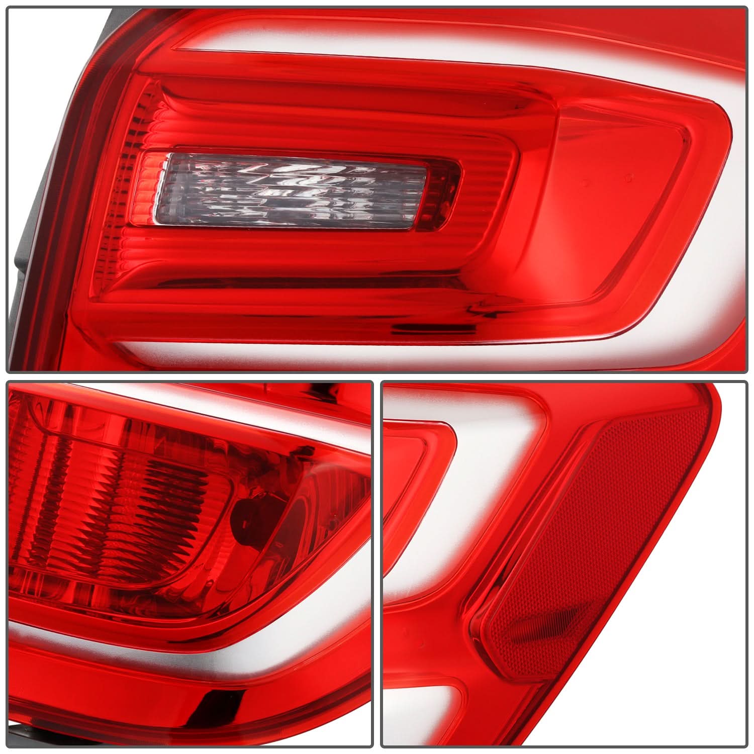 2016-2017 Chevrolet Equinox right OE style tail light by K2 Industries, showing the red and clear lens design for rear illumination.