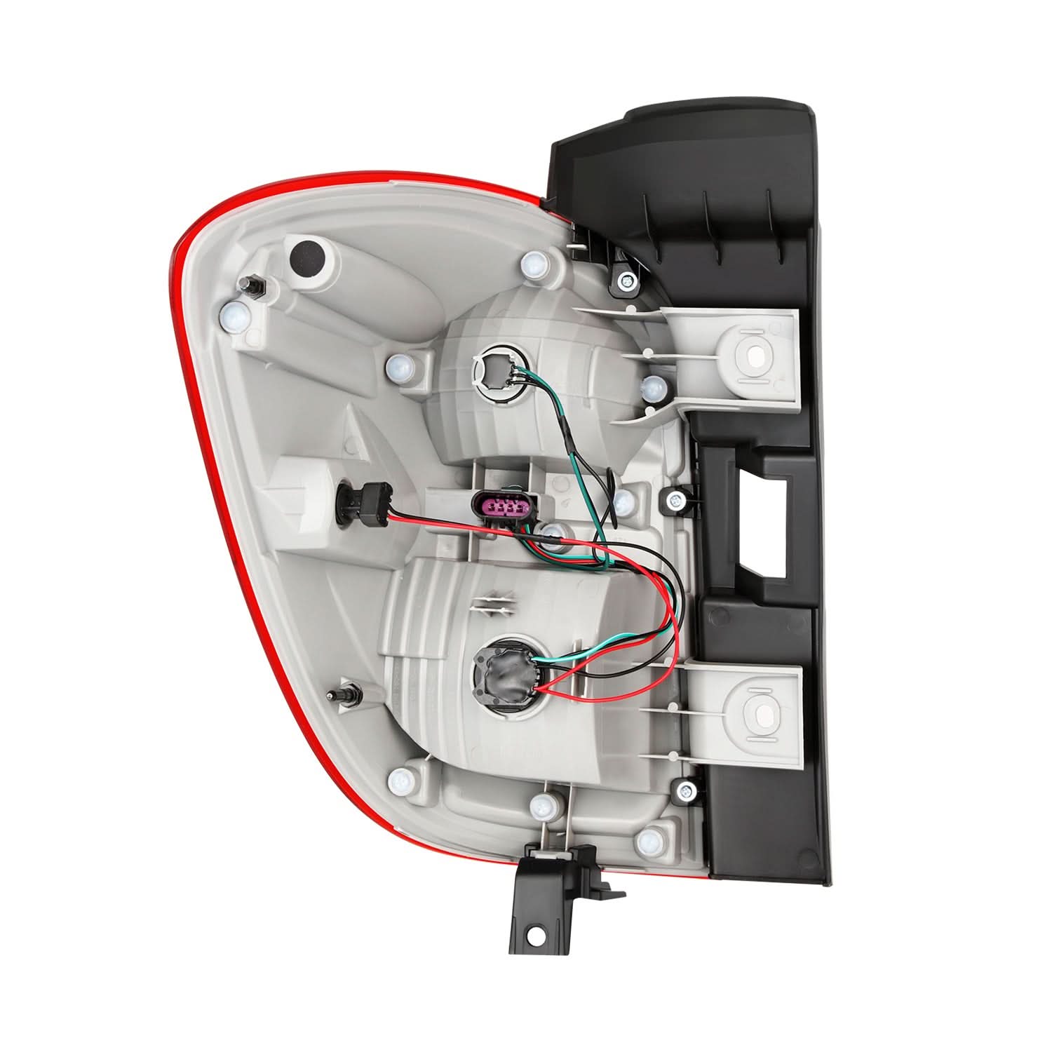 2016-2017 Chevrolet Equinox right OE style tail light by K2 Industries, showing the OEM-design tail light with clear lens and mounting features.
