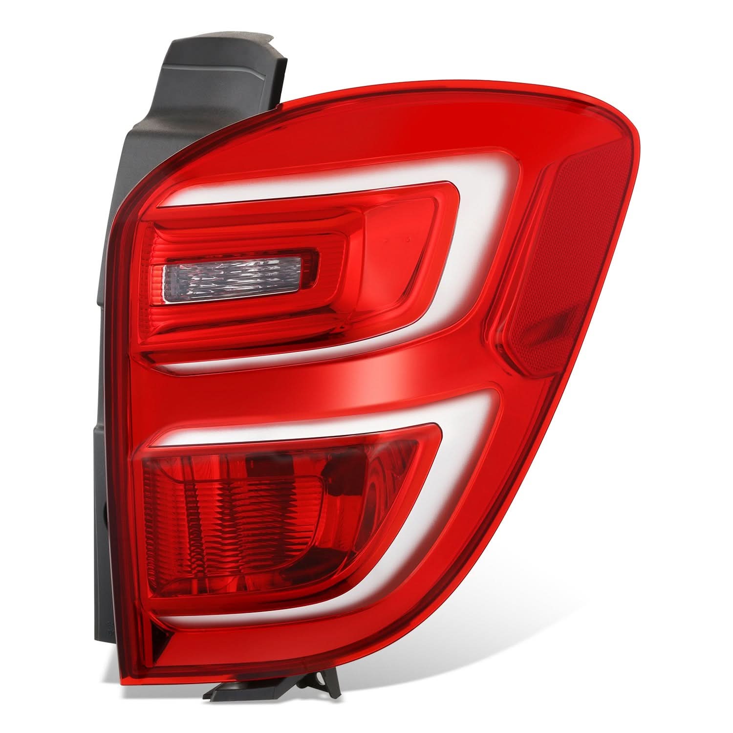 2016-2017 Chevrolet Equinox right tail light by K2 Industries, OEM style, clear lens with red and white sections for brake and turn signals.
