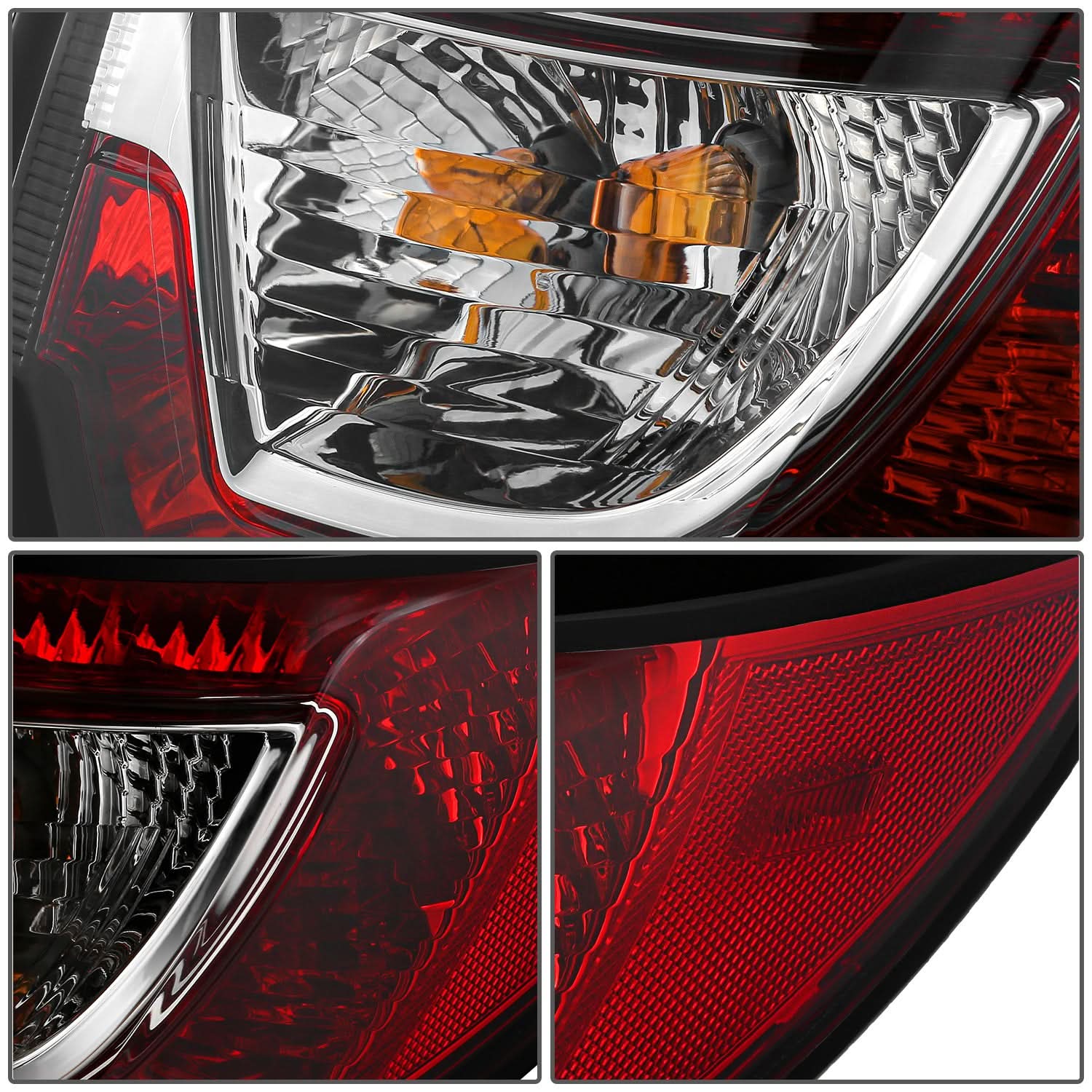 Chevrolet Traverse 2013-2017 right outer tail light by K2 Industries, OEM style, clear lens with red and white sections.
