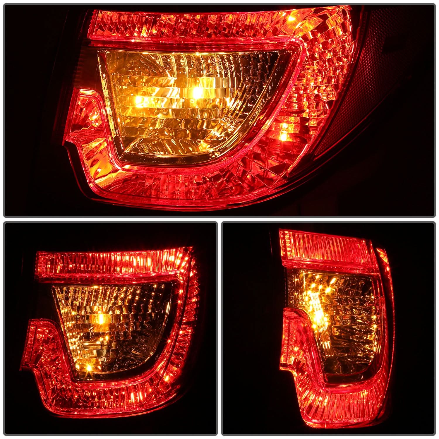 Right outer tail light for 2013-2017 Chevrolet Traverse by K2 Industries, OEM style, showing the red and clear lens design.