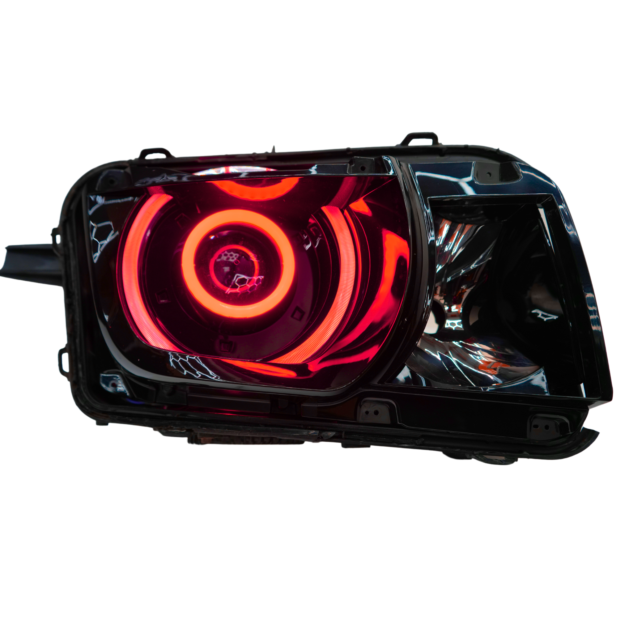 Chevrolet Camaro RS/SS RGBW DRL Boards from RGB Halo Kits, featuring RGB LED daytime running lights without headlights or fog lights.