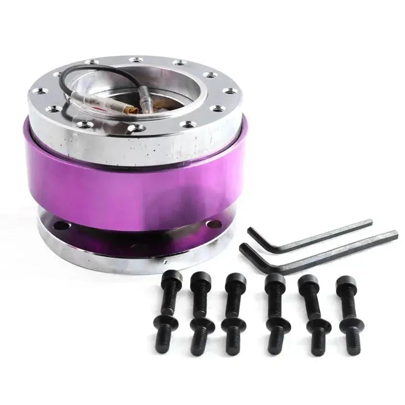 Universal Racing Steering Wheel 6 Hole Aluminum Car Quick Release Steering Wheel Snap Off Hub Adapter Boss Kit Car Accessories Gm Service Guy