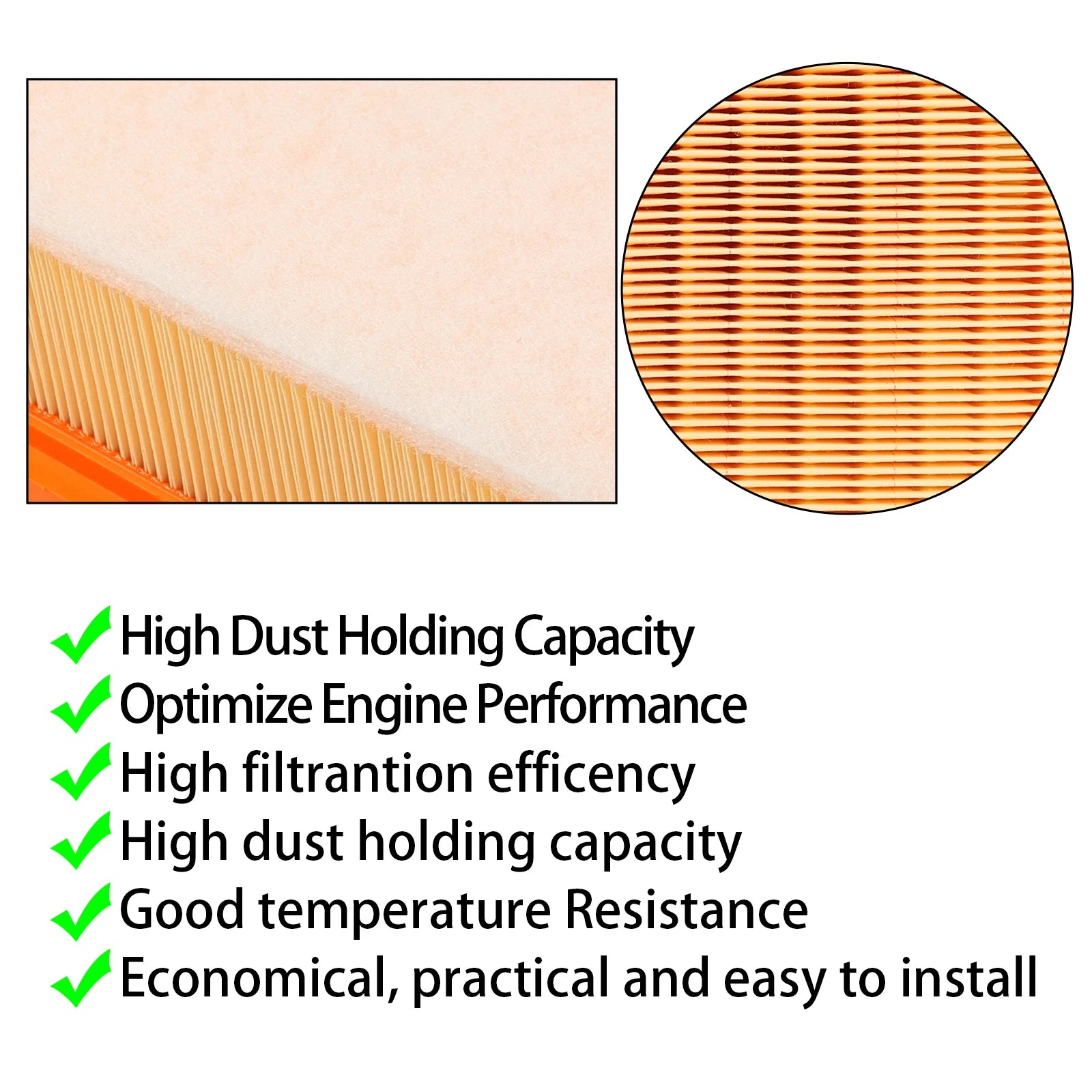 GM Service Guy car engine air filter for GMC Acadia, Cadillac XT5, XT6, Buick Enclave, Chevy Traverse, Blazer 2017-2024