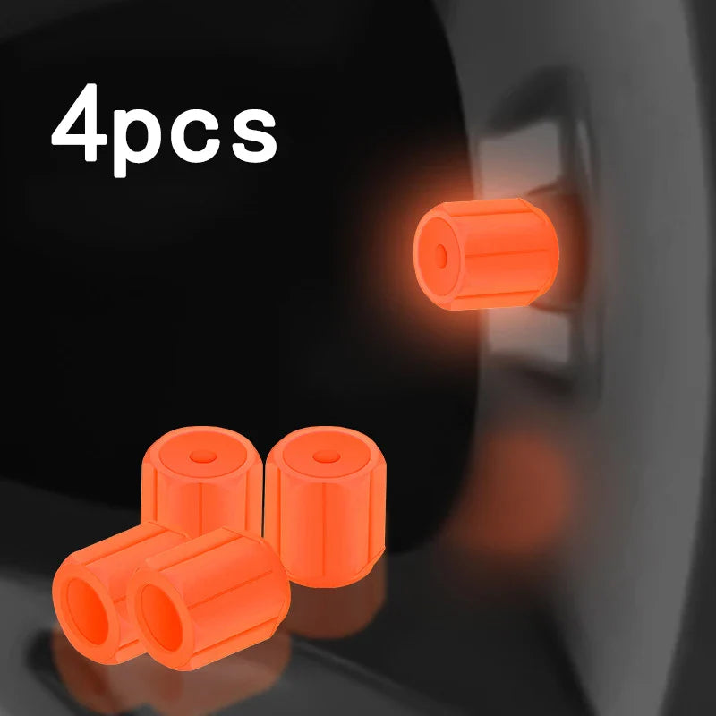 Luminous Tire Valve Caps - 6-Color LED Glowing Wheel Valve Caps for Car & Motorcycle (4/8/20-Pack) FanzyMarket