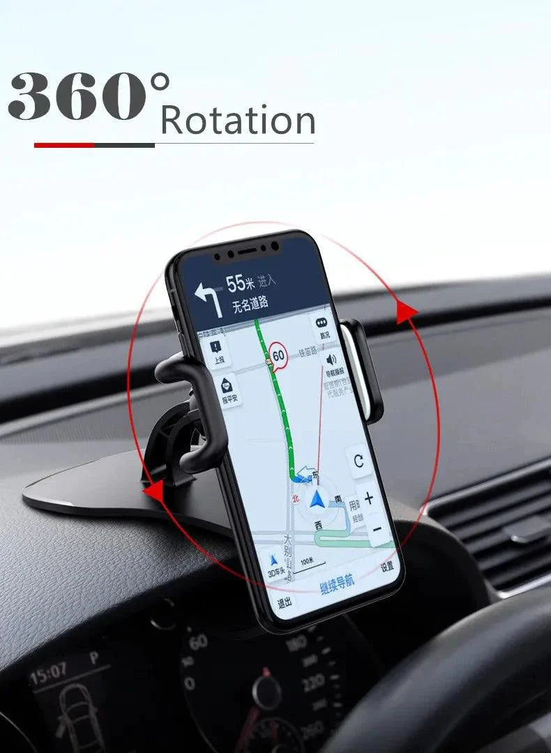360 Rotatable Car Phone Holder Universal Cell Phone Stands Car Rack Dashboard Support for Auto Grip Mobile Phone Fixed Bracket MANDOTOS