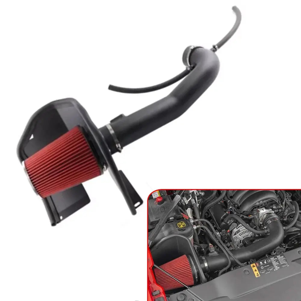 For Silverado 2014-18 Chevy GMC Sierra 1500 5.3L 6.2L V8 engine parts Red Filter Cold Air Intake Kit Gm Service Guy