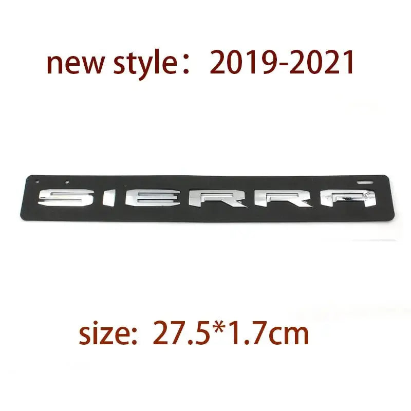 SIERRA new old letter logo car stickers for GMC sierra original rear boot label trunk modified Accessories decoration decals Gm Service Guy