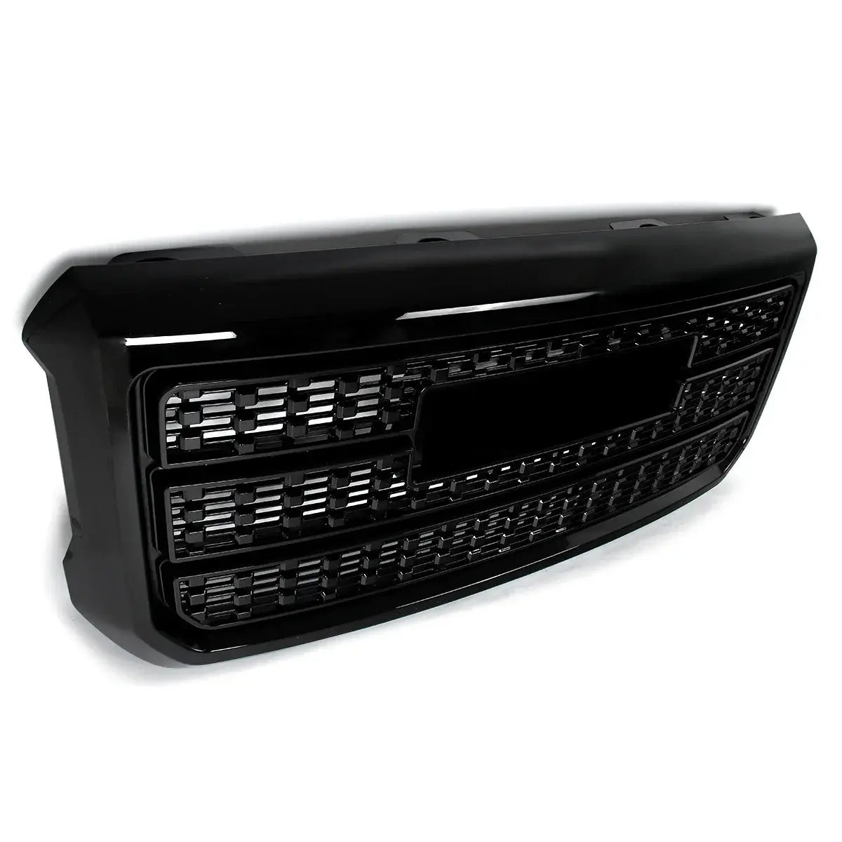 Magickit 2015-2019 Front Centre Grille for GMC Sierra 2500HD 3500HD Bumper Upper Hood Grille Honeycomb Grill Gm Service Guy