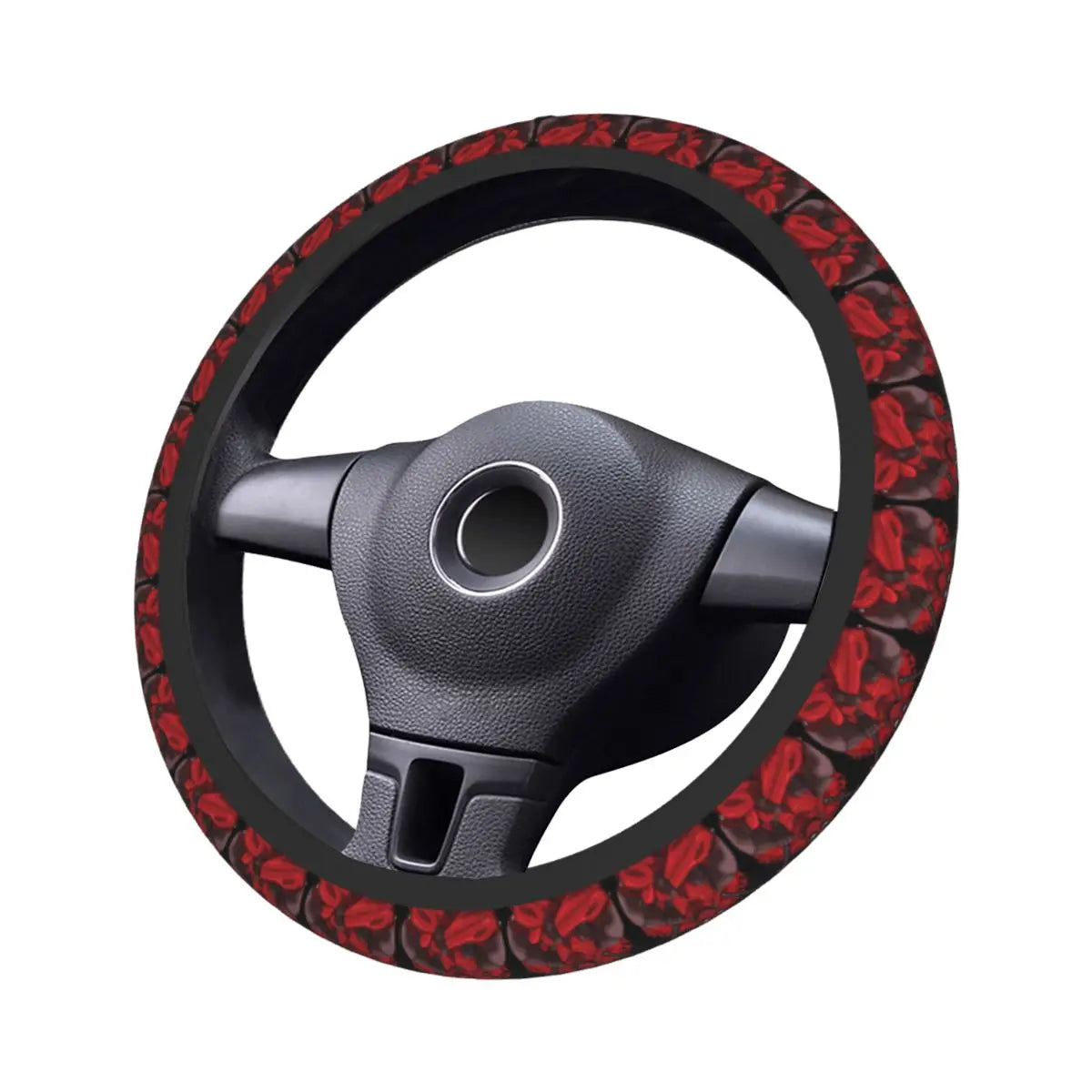 Kawaii Manga Steering Wheel Cover Soft Universal Fit 37-38 cm (14.5-15 in) Car Protector FanzyMarket