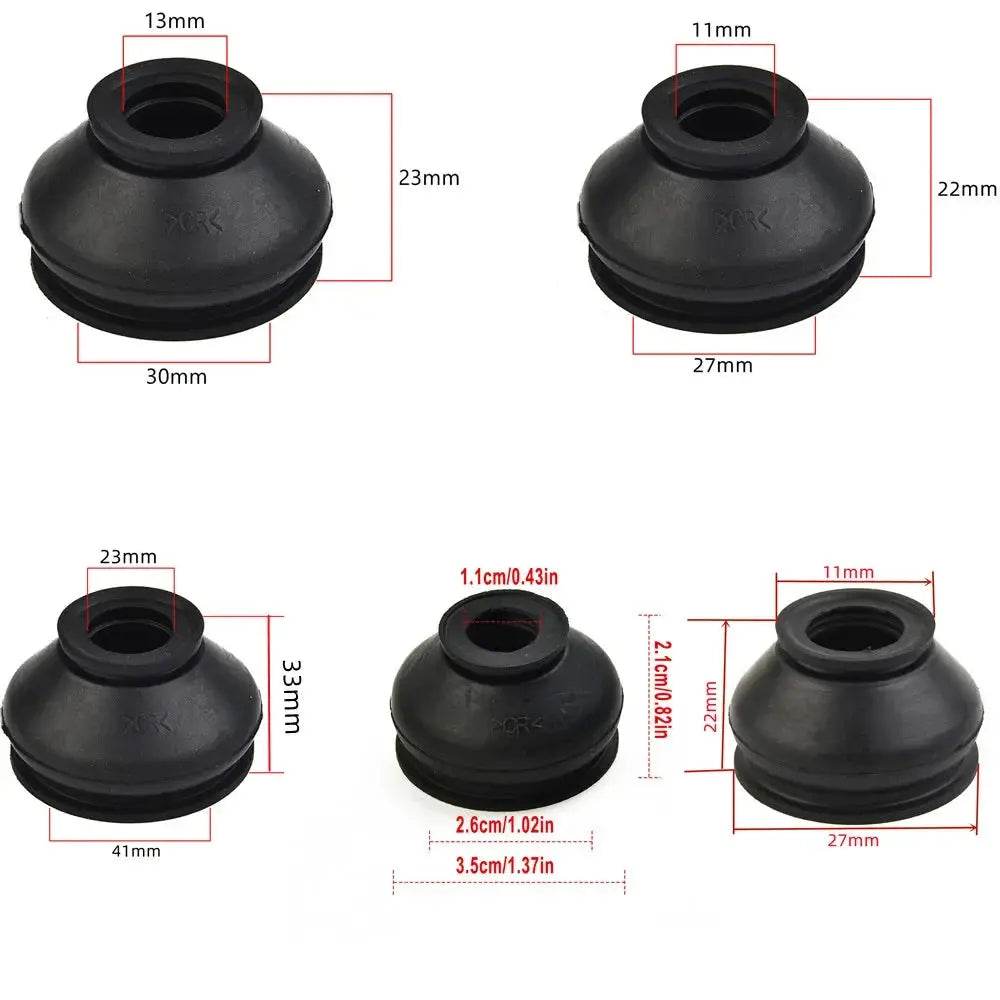 6/2pcs Premium Rubber 13 30 23/11 27 21  Tie Rod Ends And Ball Joint Dust Covers Universal Ball Joint Boot Dust Boot Covers Gm Service Guy
