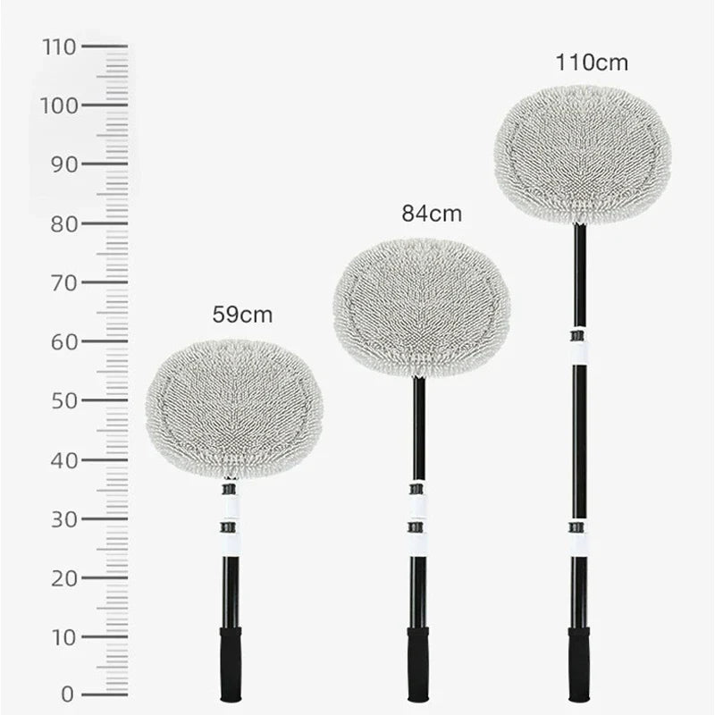 Car Wash Brush Car Cleaning Brush Telescoping Long Handle Mop Soft Hair Chenille Broom Universal Window Wash Auto Accessories Econic Blanks